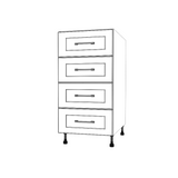 17" Wide Drawer Cabinet - Painted Doors