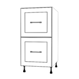 17" Wide Drawer Cabinet - Painted Doors