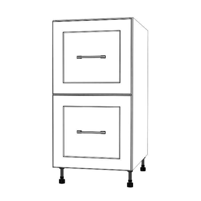 17" Wide Drawer Cabinet - Thermofoil Doors