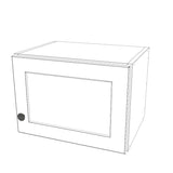 17" Wide x 12" High Wall Cabinet - (White Melamine Cabinets - Thermofoil Doors)