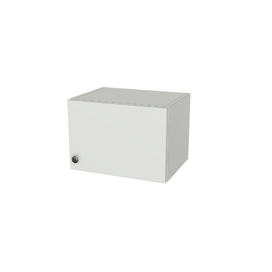 17" Wide x 12" High Wall Cabinet - (White Melamine Boxes - Flat Panel Doors)
