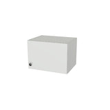 17" Wide x 12" High Wall Cabinet - (White Melamine Boxes - Flat Panel Doors)