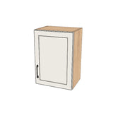 17" Wide x 24" High Wall Cabinet - (Hardrock Maple Melamine Boxes - Painted Doors)