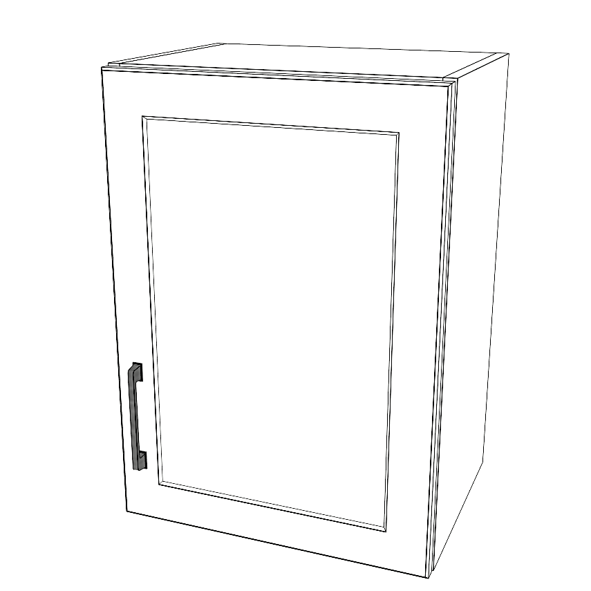 17" Wide x 24" High Wall Cabinet - Painted Doors