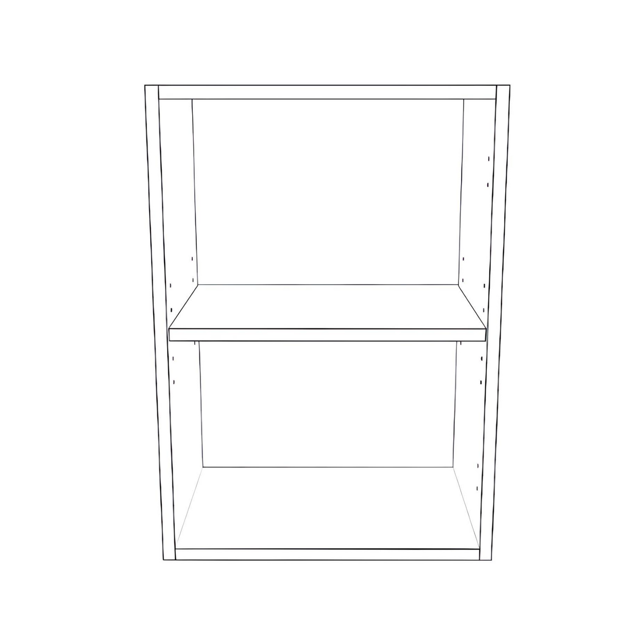 17" Wide x 24" High Wall Cabinet - Thermofoil Doors