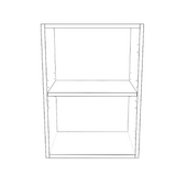 17" Wide x 24" High Wall Cabinet - Painted Doors