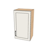 17" Wide x 30" High Wall Cabinet - (Hardrock Maple Melamine Boxes - Thermofoil Doors)