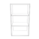 17" Wide x 30" High Wall Cabinet - Painted Doors