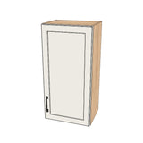 17" Wide x 34" High Wall Cabinet - (Hardrock Maple Melamine Boxes - Painted Doors)