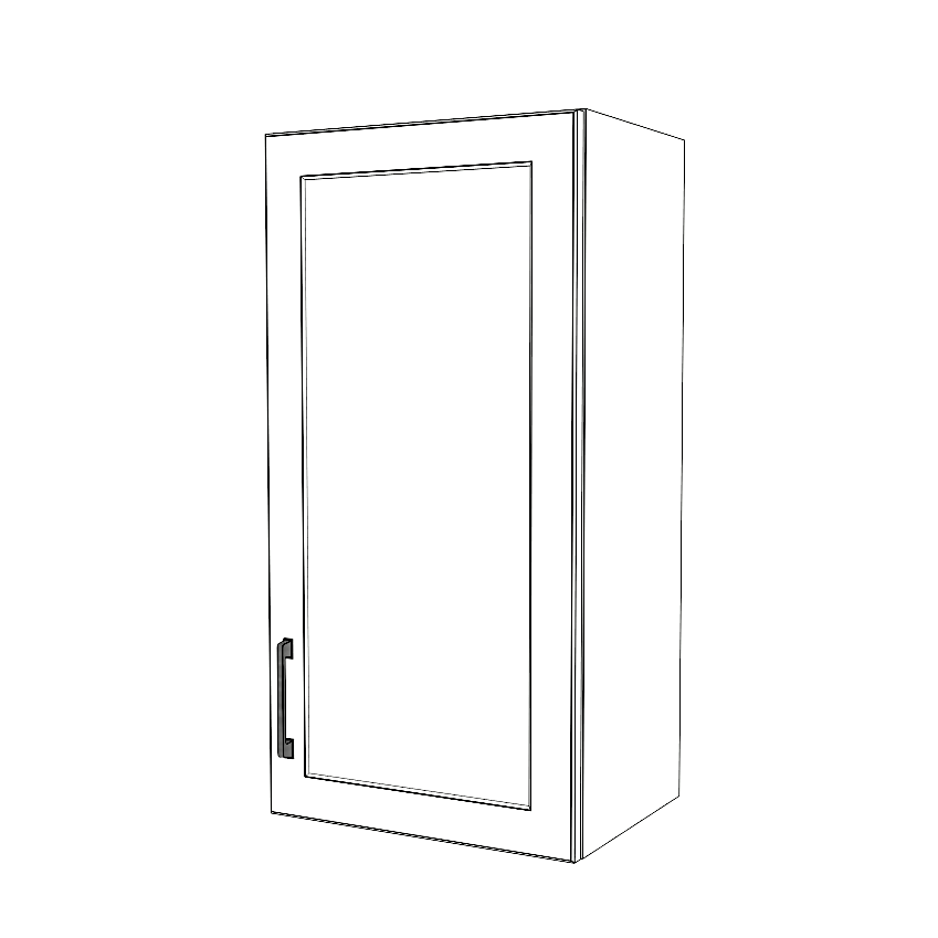 17" Wide x 34" High Wall Cabinet - Thermofoil Doors