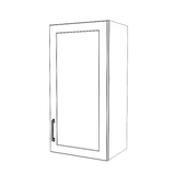 17" Wide x 34" High Wall Cabinet - Thermofoil Doors