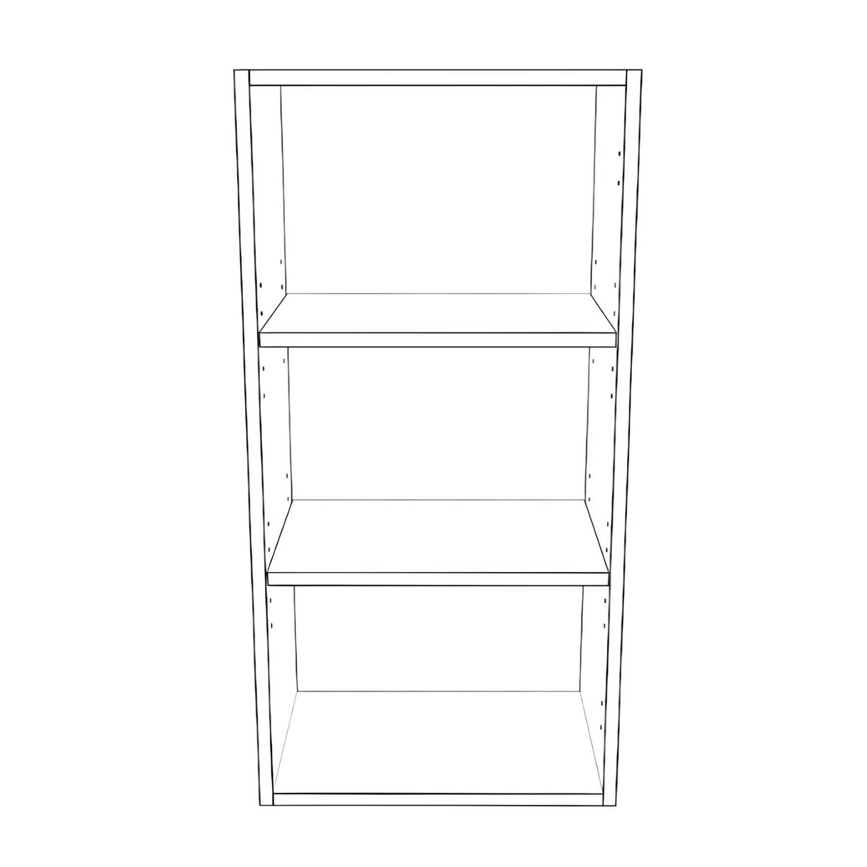 17" Wide x 34" High Wall Cabinet - Painted Doors