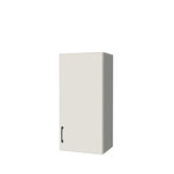 17" Wide x 36" High Wall Cabinet - (White Melamine Boxes - Flat Panel Doors)