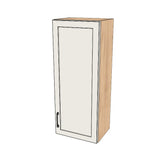 17" Wide x 42" High Wall Cabinet - (Hardrock Maple Melamine Boxes - Painted Doors)