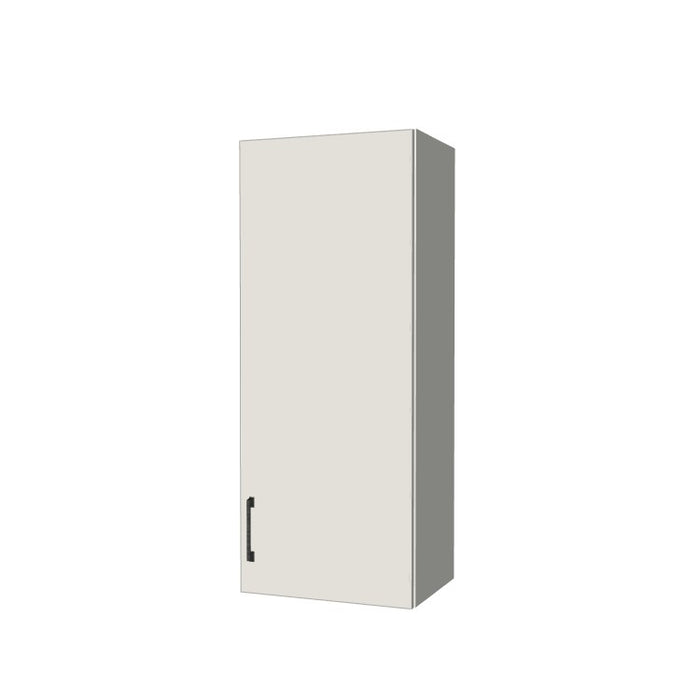 17" Wide x 42" High Wall Cabinet - (White Melamine Boxes - Flat Panel Doors)