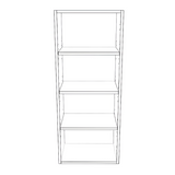 17" Wide x 42" High Wall Cabinet - Painted Doors