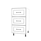 18" Wide Drawer Cabinet - Painted Doors