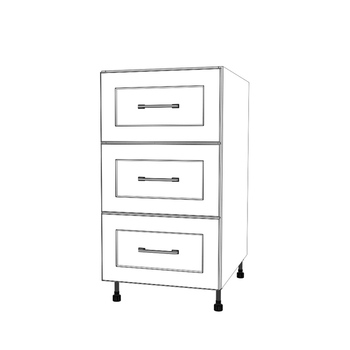 18" Wide Drawer Cabinet - Thermofoil Doors