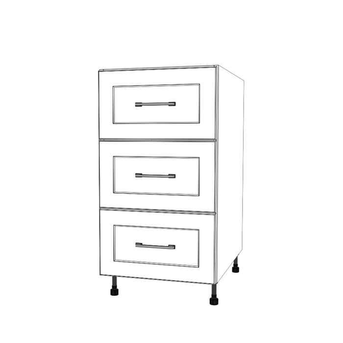 18" Wide Drawer Cabinet - Painted Doors