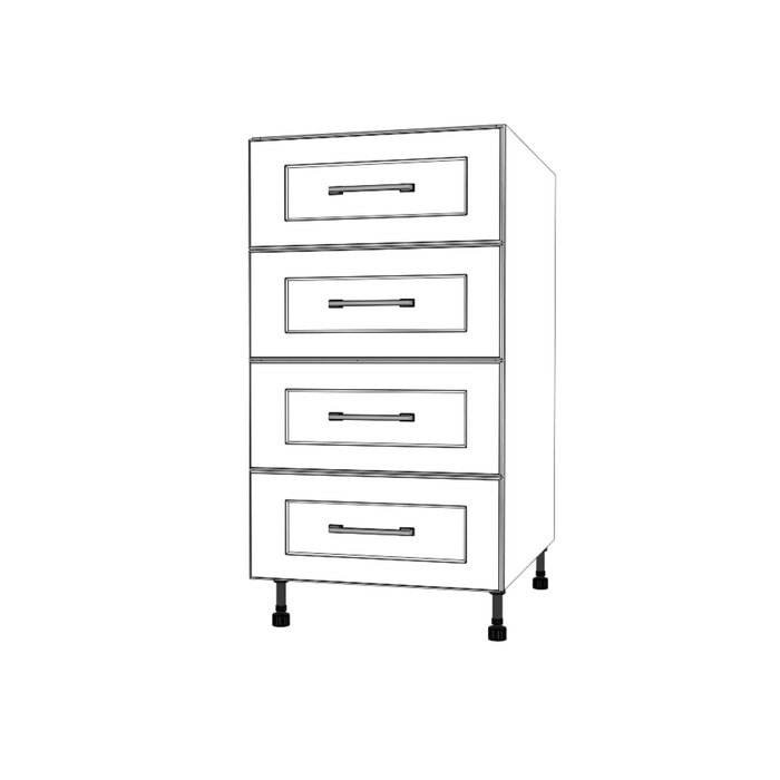 18" Wide Drawer Cabinet - Thermofoil Doors