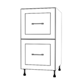 18" Wide Drawer Cabinet - Painted Doors
