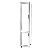 18" Wide Tall Pantry Cabinet - Painted Doors
