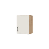 18" Wide x 24" High Wall Cabinet - (Hardrock Maple Melamine Boxes - Flat Panel Doors)