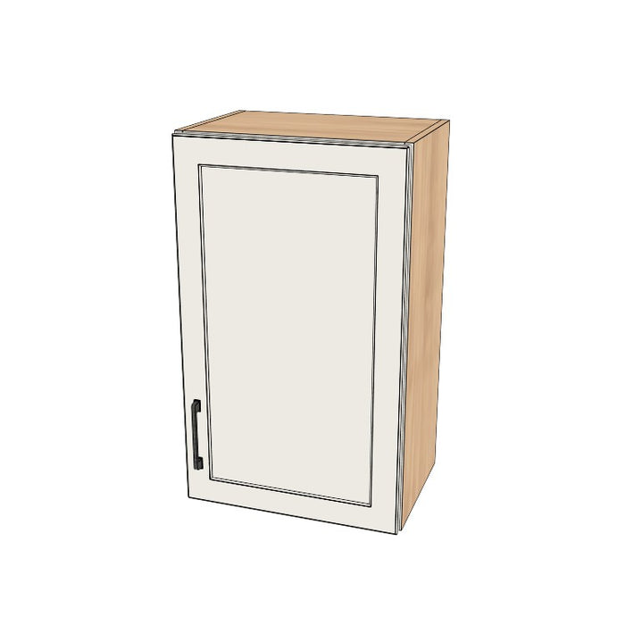 18" Wide x 30" High Wall Cabinet - (Hardrock Maple Melamine Boxes - Painted Doors)