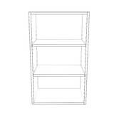 18" Wide x 30" High Wall Cabinet - Painted Doors