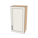 18" Wide x 34" High Wall Cabinet - (Hardrock Maple Melamine Boxes - Thermofoil Doors)