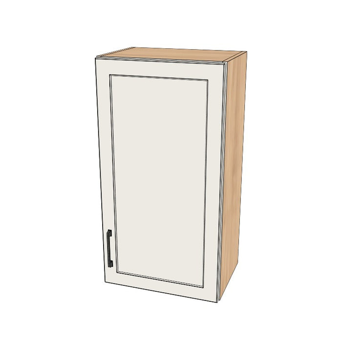 18" Wide x 34" High Wall Cabinet - (Hardrock Maple Melamine Boxes - Painted Doors)