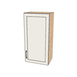 18" Wide x 36" High Wall Cabinet - (Hardrock Maple Melamine Boxes - Painted Doors)