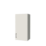 18" Wide x 36" High Wall Cabinet - (White Melamine Boxes - Flat Panel Doors)
