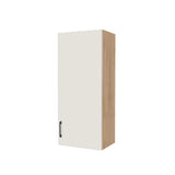 18" Wide x 42" High Wall Cabinet - (Hardrock Maple Melamine Boxes - Flat Panel Doors)