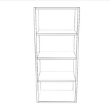 18" Wide x 42" High Wall Cabinet - Painted Doors