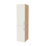 19" Wide Tall Pantry Cabinet - (Hardrock Maple Melamine Boxes - Flat Panel Doors) 24 D