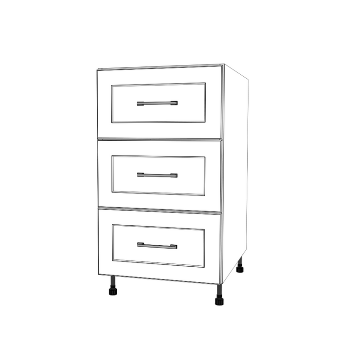 19" Wide Drawer Cabinet - Painted Doors