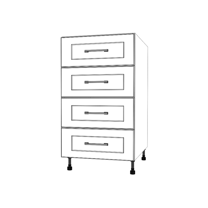 19" Wide Drawer Cabinet - Painted Doors