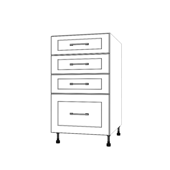 19" Wide Drawer Cabinet - Painted Doors