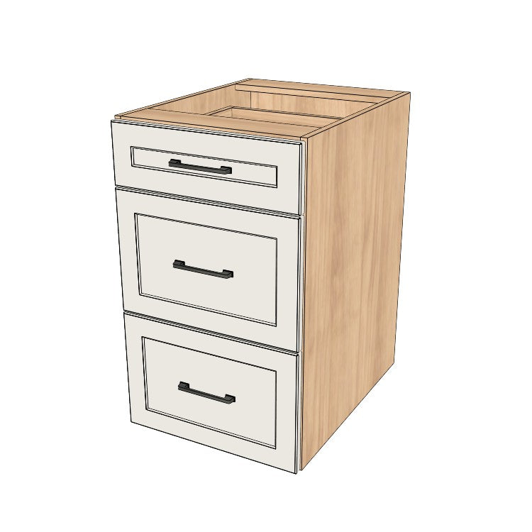 19" Wide Drawer Cabinet - (Ply Wood Boxes - Painted Doors)