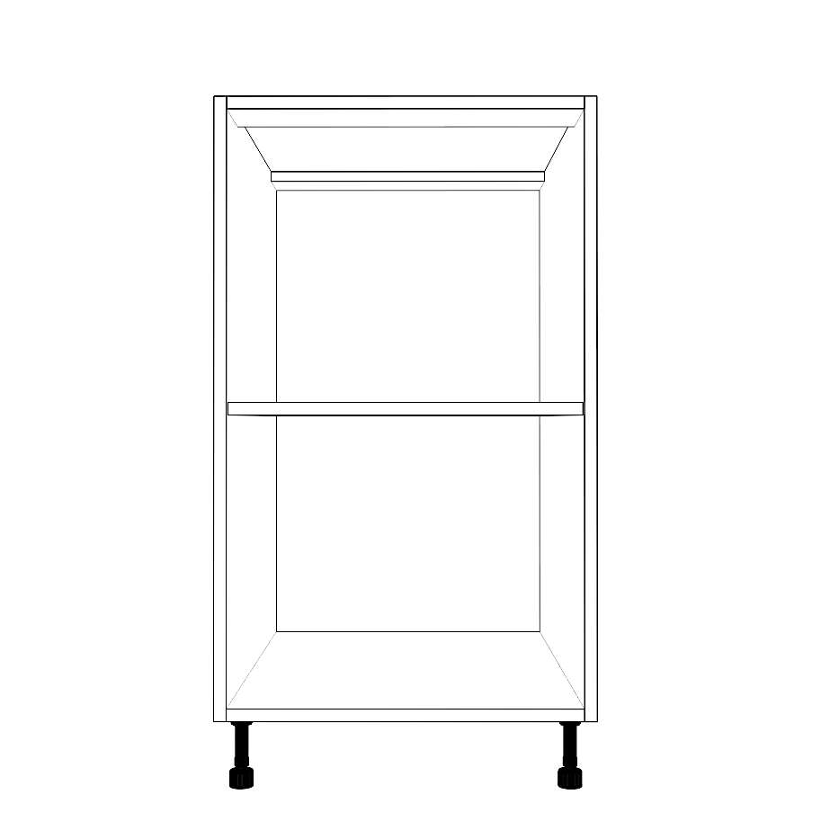 19" Wide Base Cabinet - Thermofoil Doors