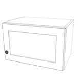 19" Wide x 12" High Wall Cabinet - (White Melamine Cabinets - Painted Doors)