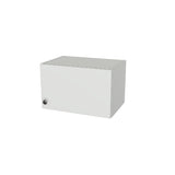 19" Wide x 12" High Wall Cabinet - (White Melamine Boxes - Flat Panel Doors)