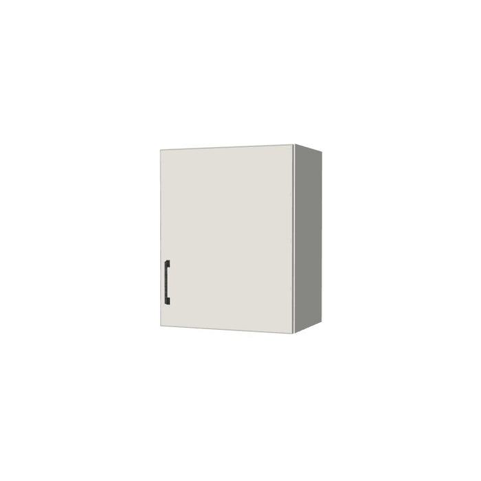 19" Wide x 24" High Wall Cabinet - (White Melamine Boxes - Flat Panel Doors)