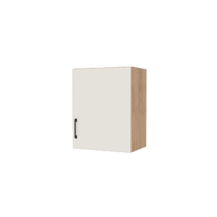 19" Wide x 24" High Wall Cabinet - (Hardrock Maple Melamine Boxes - Flat Panel Doors)