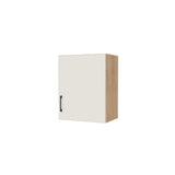 19" Wide x 24" High Wall Cabinet - (Hardrock Maple Melamine Boxes - Flat Panel Doors)