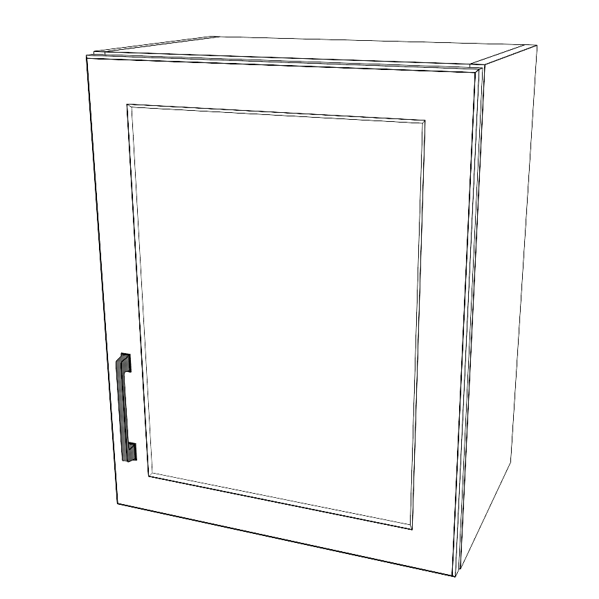 19" Wide x 24" High Wall Cabinet - Painted Doors
