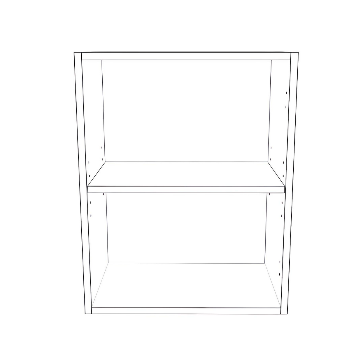 19" Wide x 24" High Wall Cabinet - Thermofoil Doors