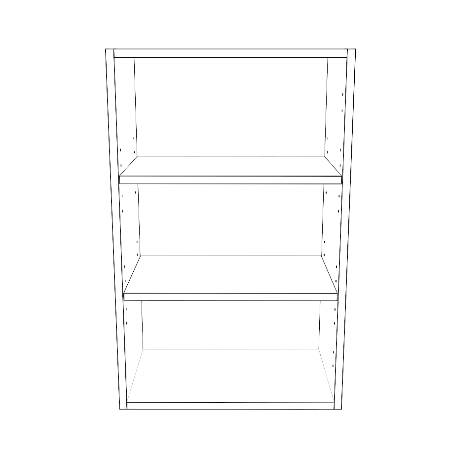 19" Wide x 30" High Wall Cabinet - Thermofoil Doors