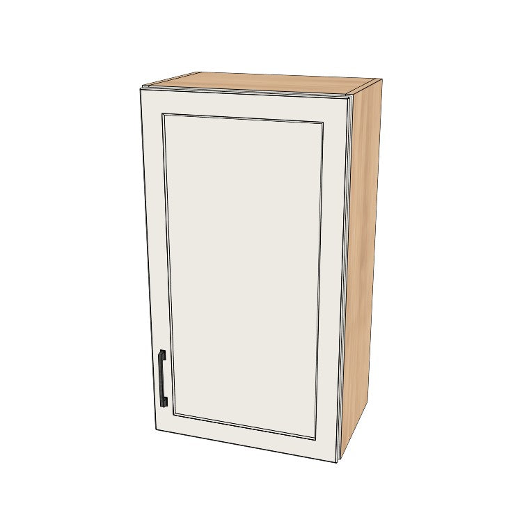 19" Wide x 34" High Wall Cabinet - (Hardrock Maple Melamine Boxes - Thermofoil Doors)